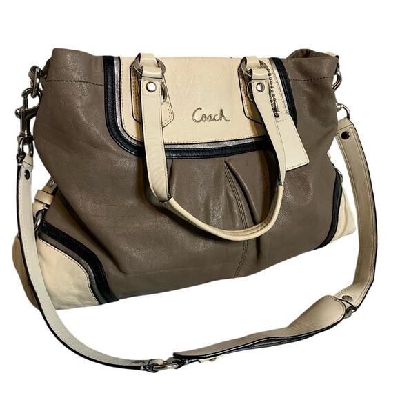 Coach Ashley Spectator Leather Carryall Purse Shoulder Bag No.D1175-F17096 - Picture 1 of 16